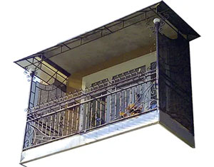 Ограждение перила балкона